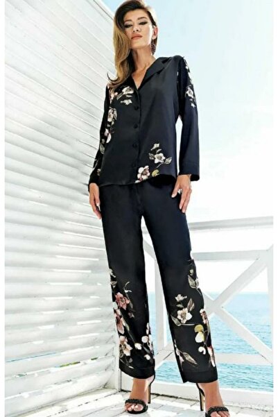 PERİN Satin Patterned Pajama Set 5301