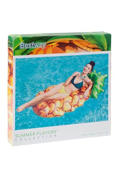 BESTWAY Pineapple inflatable mattress, 154 x 91 x 23