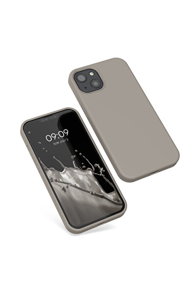 KWmobile IPhone 13 Case, Silicone, Gray, 55878.43
