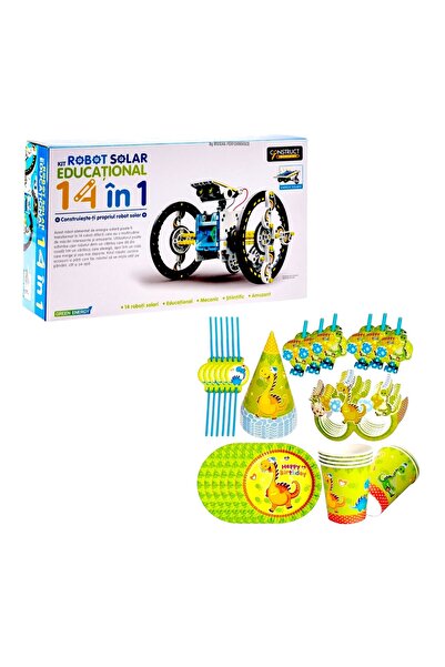 OEM Kit robotica 14 tipuri constr,plastic,190 piese,2 trepte, 10 ani+, cu Set...