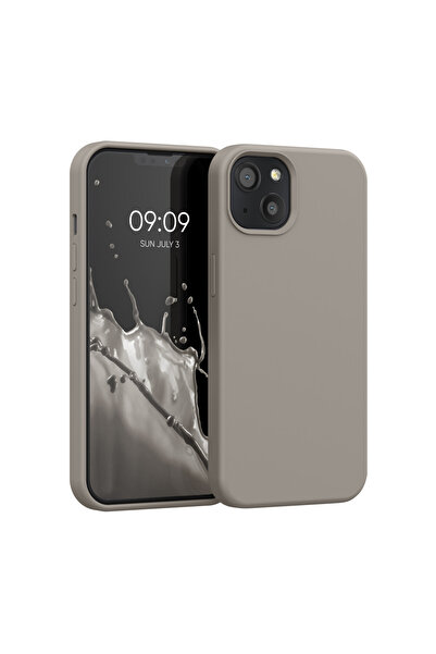 KWmobile IPhone 13 Case, Silicone, Gray, 55878.43