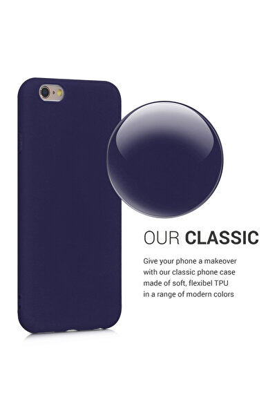 KWmobile Case for Apple iPhone 6 / iPhone 6s, Silicone, Blue, 35176.182