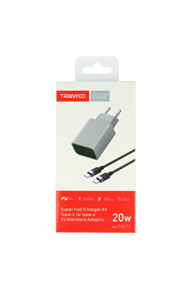 TRANYOO Fast Charge USB-C - Type-C 20W T-EU7 C mains charger