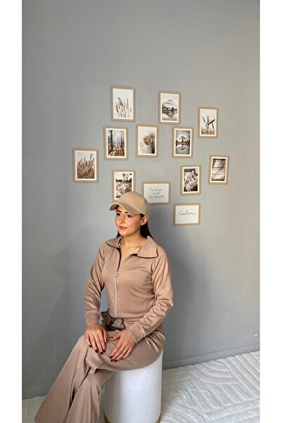 CyRo Women's Modal Fabric Zippered Comfortable Fit Tracksuit Set