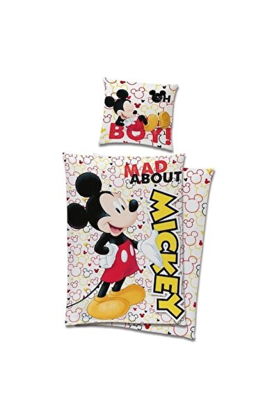 Disney Mickey Mouse Disney Mickey Mad Bed Linen Set 140x200 cm 100% Cotton, Multicolor