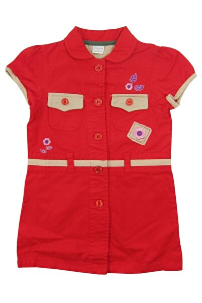 Primii Pasi Girls' dress, First Steps, S24377 red 4 years