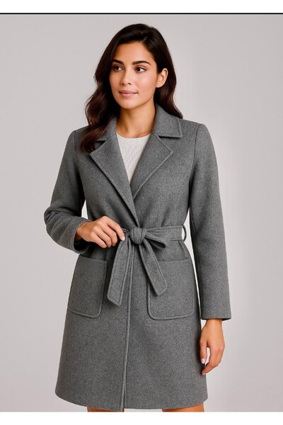 Te&Te Women's lined belted cashmere coat