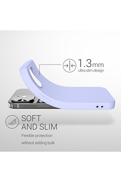 KWmobile Case for Apple iPhone 12 / iPhone 12 Pro, Silicone, Blue, 53938.139