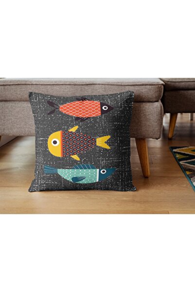 ALAMODECOR Husă pentru pernă cu model modern, cu două fețe, digitală cu imprimeu (1 bucată)