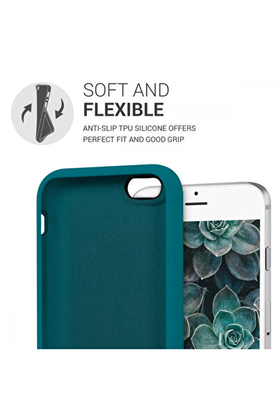 KWmobile Case for Apple iPhone 6 / iPhone 6s, Silicone, Blue, 40223.57