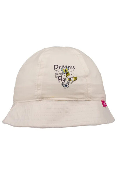 Kitti قبعة ماكسي للفتيات مطبوعة على شكل فراشة