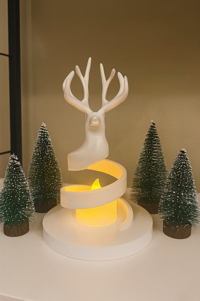PRİNTLAB3D Printlab3d-Spiral Geyik Lamba