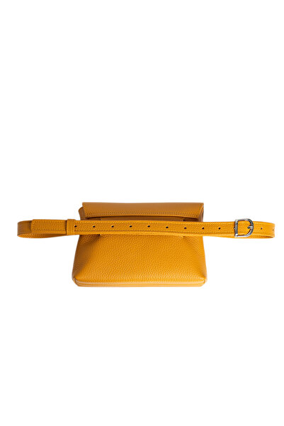 LAURA OLARU TRIA Yellow Tote Bag with Green Heart