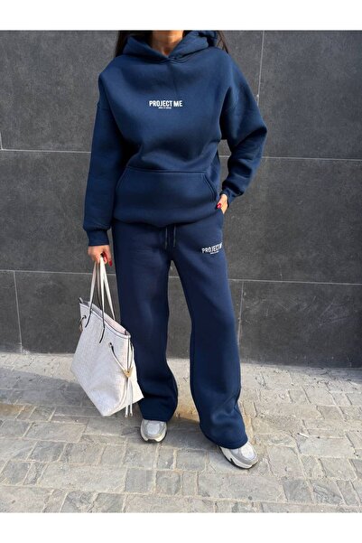 ALVOR Wide Leg Three Thread Sh Fleece-Lined O Oversized Set