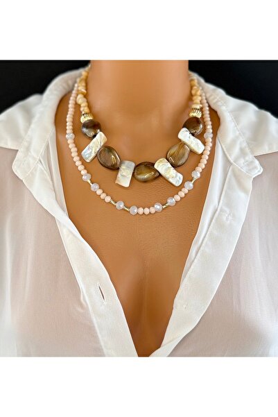 Limi Design Multi-Bead Necklace - Necklace-Design Necklace
