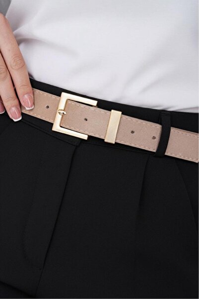 Mynoa Suede/Square Bridge Buckle Women's Belt Coat Belt Trouser Belt,Suede Belt