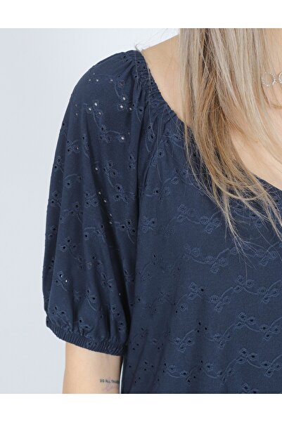 ICHI Blouse, Navy blue