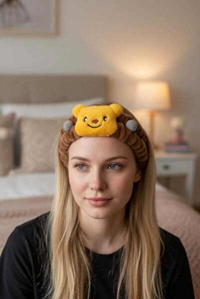 KANİNCHEN رباط شعر نسائي فائق النعومة لغسل الوجه، رباط شعر مرن للمكياج