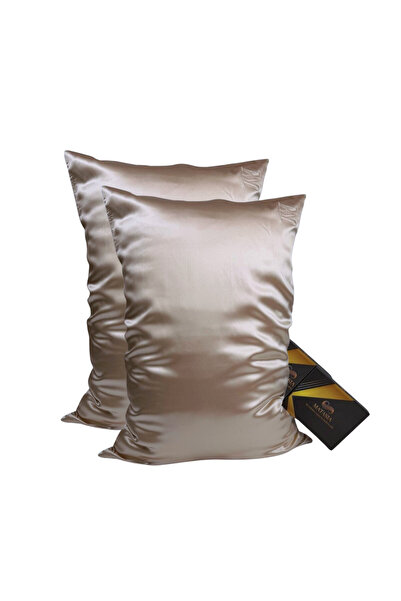 MATASIA Set of 2 Mulberry Silk Pillowcases 22 Momme – Champagne, 50×70 cm | MATASIA®