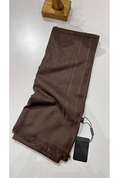 EB SCARF Wool Cotton Ck Pattern Shawl