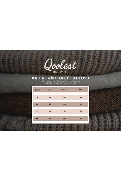 Qoolest Women's Brown Integrated Scarf Detailed Sleeveless Knitwear Sweater