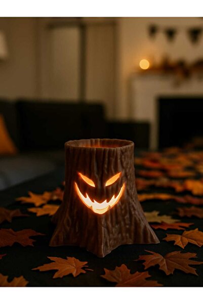 Robotik Stüdyo Ağaç Kovuğu LED Mumluk – Doğal Görünümlü Tealight Mumluk