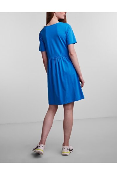 PIECES Rochie scurta, Albastru