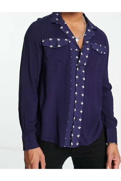 Evendi Shirt, Navy Blue