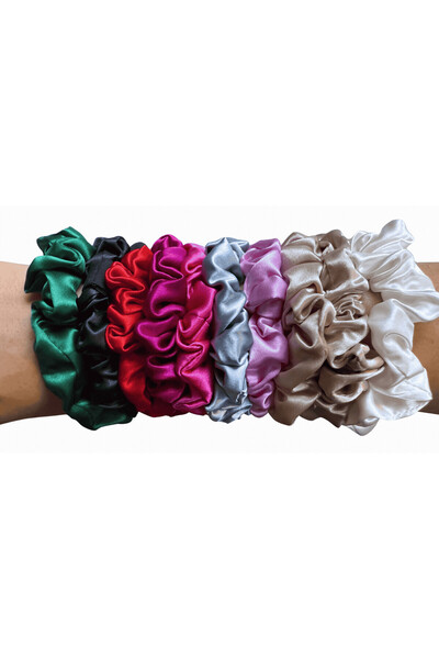 MATASIA Mulberry 22 Momme Silk Hair Tie – Ivory, Size M | MATASIA®