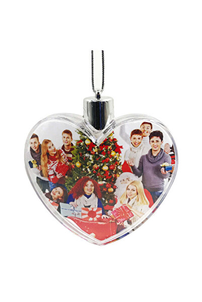 STAMINA Heart photo insert globe for Christmas tree
