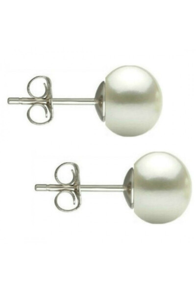 Kaskadda Cercei Perle Albe Naturale 7–8 mm, Tip Șurub, Argint 925 – Calitate AAA | KASKADDA®