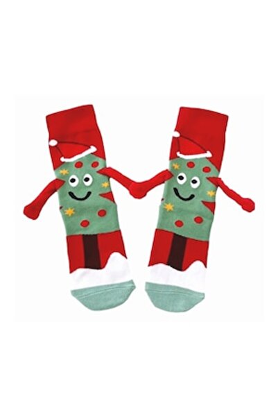 Valkry Magnetic Socks, Unisex, One Size, Christmas Tree Pattern
