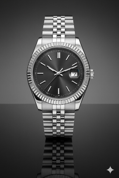 İ&A HOME Men's Steel Band Wristwatch – Premium Design, Quartz Movement