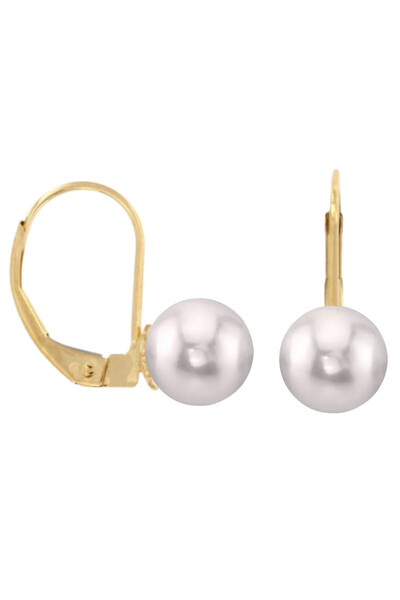 Kaskadda Cercei Perle Akoya Japoneze 7–8 mm, Aur Galben 14K, Tortiță Închisă – Calitate AAAA | KASKADDA®