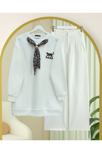 HİJABAYA Φουλάρι με έμβλημα Λεοπάρδαλης, 3 Κλωστές Ύφανσης