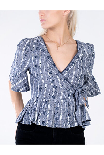 AMERICAN EAGLE Blouse, Navy blue