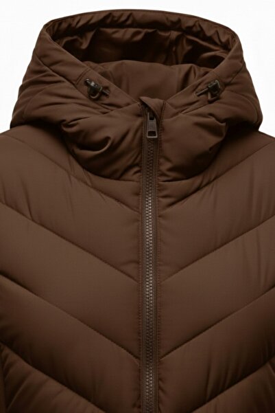 legends butik Дамско яке с качулка, двойни джобове и термоизолация