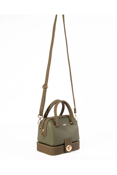 Tuğba Geantă de mână și de umăr cu oglindă de machiaj pentru femei, cu curea reglabilă T4780