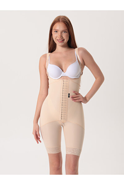 H&A Korse Over-The-Knee Zippered Corset with Buckles Medical Liposuction Tumm...