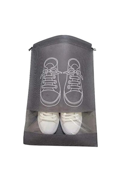 Valkry Set of 4 Shoe Storage Covers, Gray, 44 x 32 cm