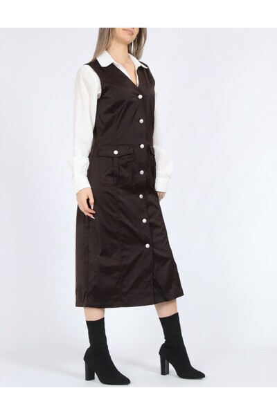 Vero Moda Medium dress, Dark brown