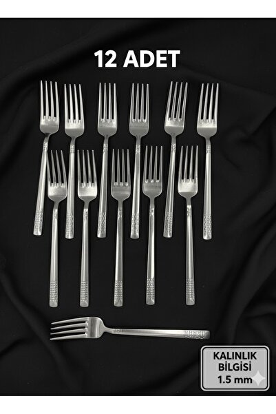 HAKS HASIR MODEL YEMEK ÇATALI 12 ADET