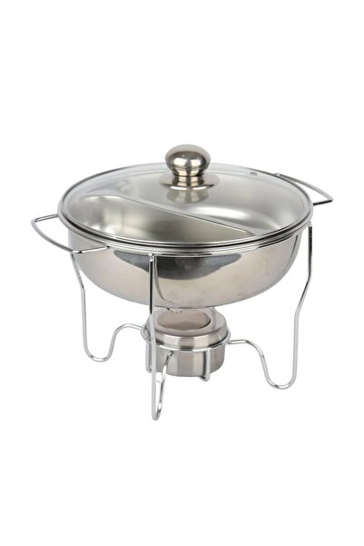 ALMASA Stainless steel water heater with glass lid, 1 liter, silver