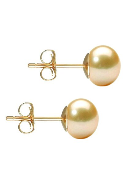 Kaskadda Cercei Perle Naturale Crem 7–8 mm, Aur 14K (aur 585), Calitate AAA | KASKADDA®