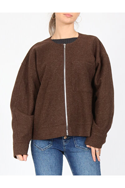 PIECES Jacket, Brown