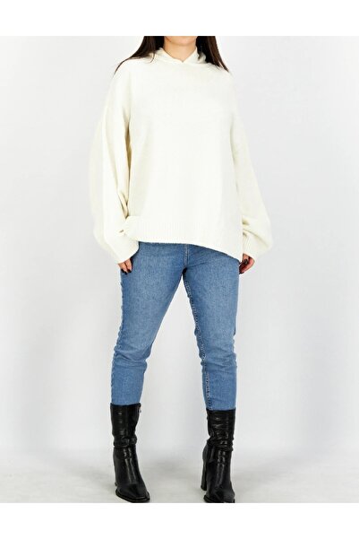 NA-KD Oversized Sweatshirt, Ecru