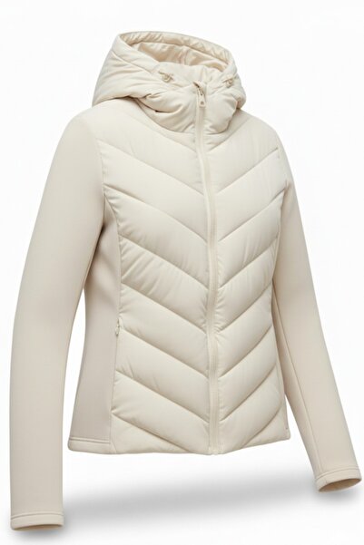 legends butik Γυναικείο θερμικό πουπουλένιο παλτό με μαλακό κέλυφος με με κουκούλα διπλές τσέπες