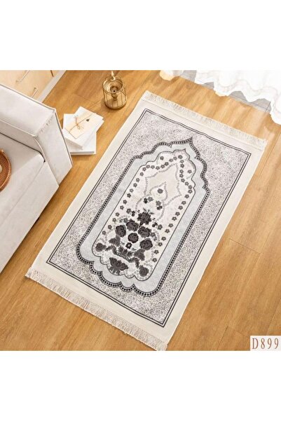 Reiashn Flower Lace Prayer Mat, Dark Gray, 80*120cm
