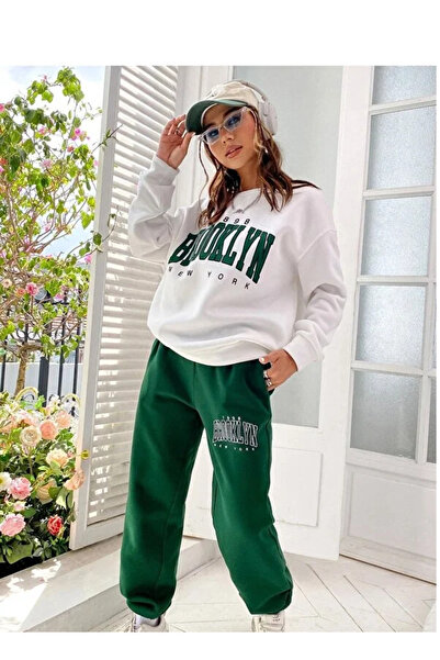 Mayer Butik 1898 Brooklyn Green Jogger White Sweatshirt Bottom Top Tracksuit ...