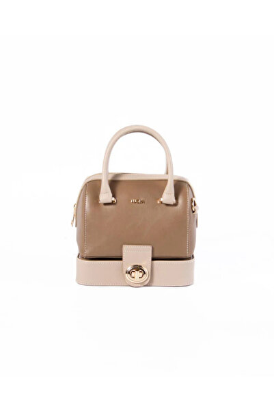 Tuğba Women's Makeup Mirror Detailed Hand and Shoulder Bag with Adjustable Strap T4780